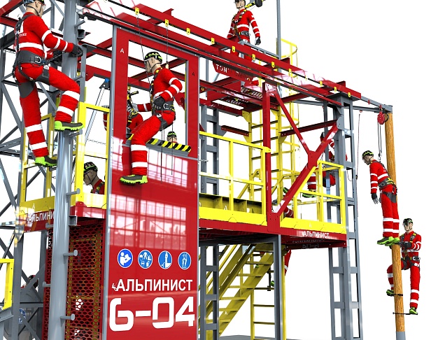 г. Тюмень. В Тюмени появился тренировочный комплекс "АЛЬПИНИСТ 6-04 "для железнодорожников.